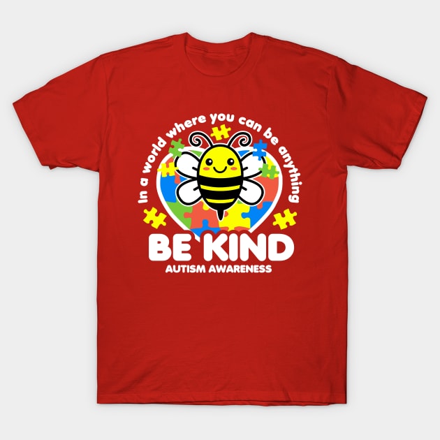 Be Kind Autism Awareness T-Shirt by DetourShirts